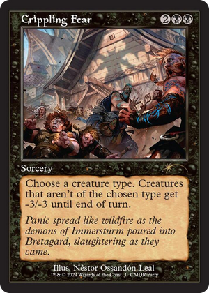 0001 Crippling Fear (Retro Frame) R WPN & Gateway Promos