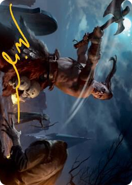 0038 Critical Hit Art Card (Gold-Stamped Signature) S Art Series: Adventures in the Forgotten Realms