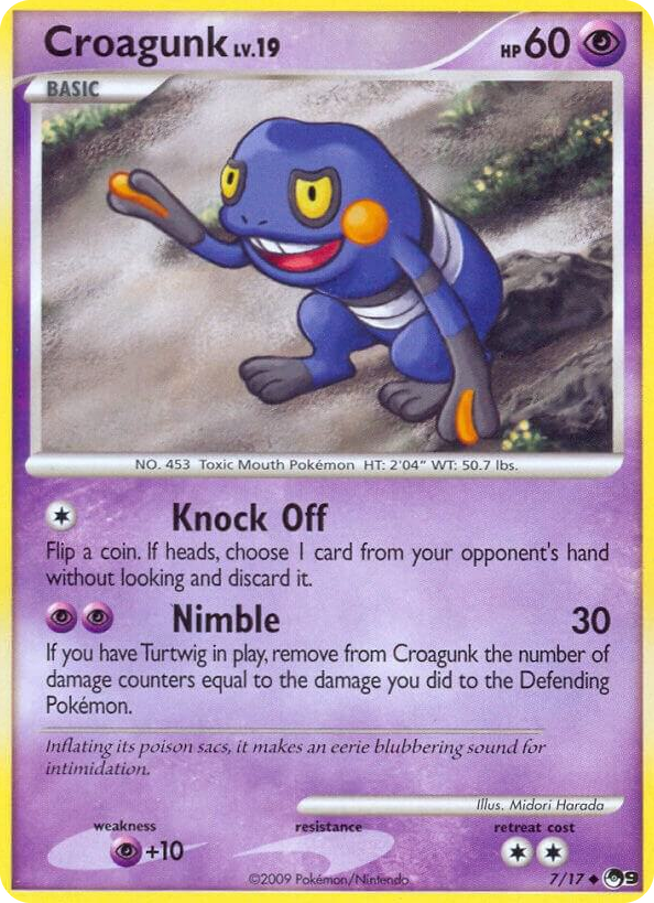 0007 Croagunk Uncommon POP Series 9