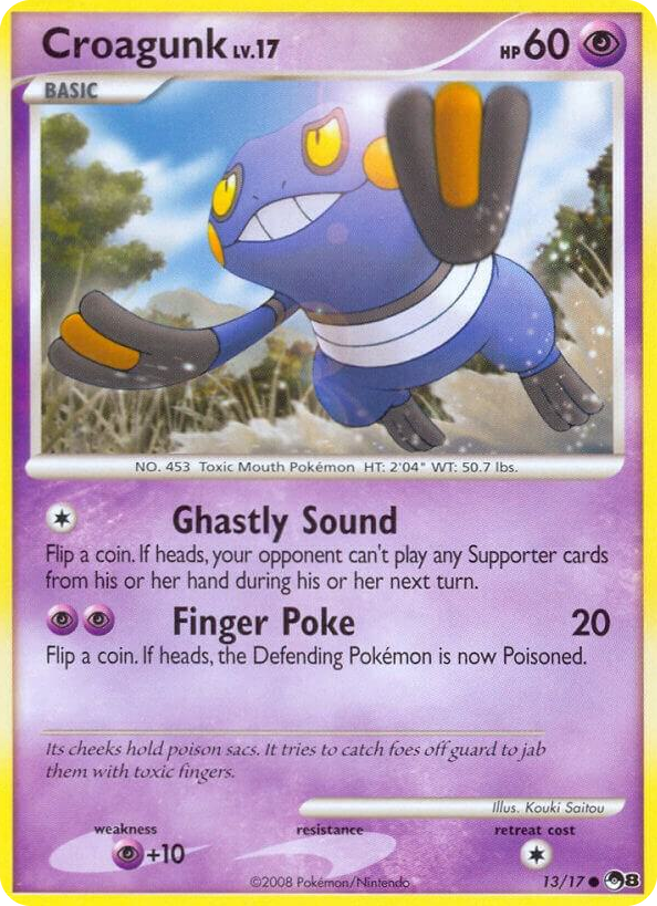 0013 Croagunk Common POP Series 8