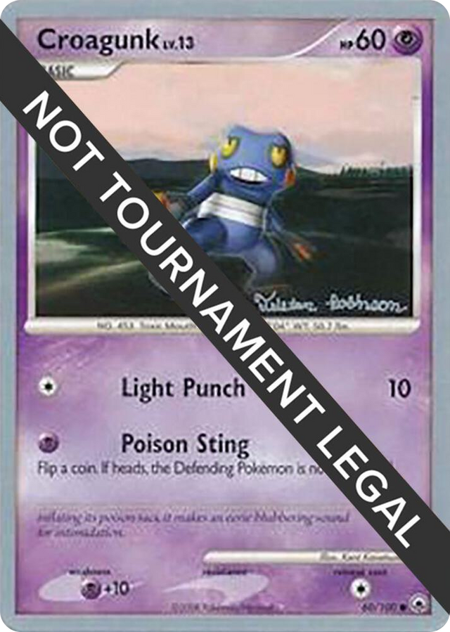 0060 Croagunk - 2008 (Tristan Robinson) Common World Championship Decks
