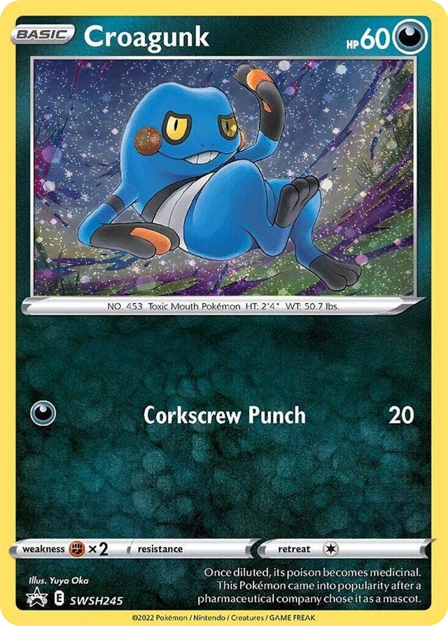 0245 Croagunk - SWSH245 (Cosmos Holo) Promo Sword & Shield Promo Cards