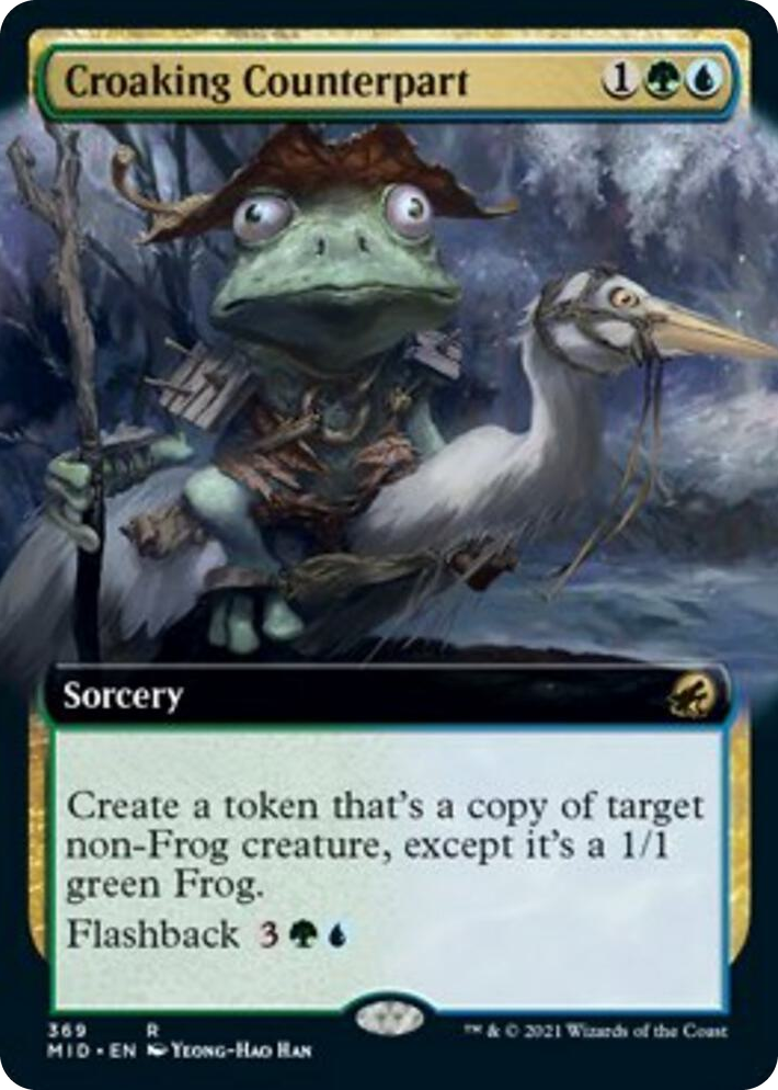 0369 Croaking Counterpart (Extended Art) R Innistrad: Midnight Hunt