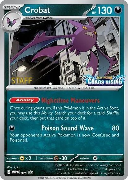 0076 Crobat - 076 [Staff] Promo Mega Evolution Promo