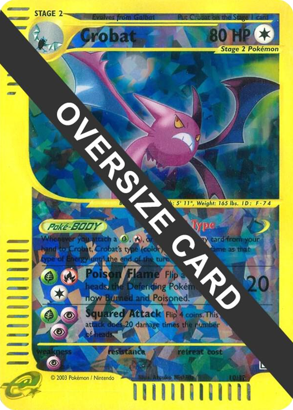 0010 Crobat - 10/12 (Box Topper) Promo Jumbo Cards