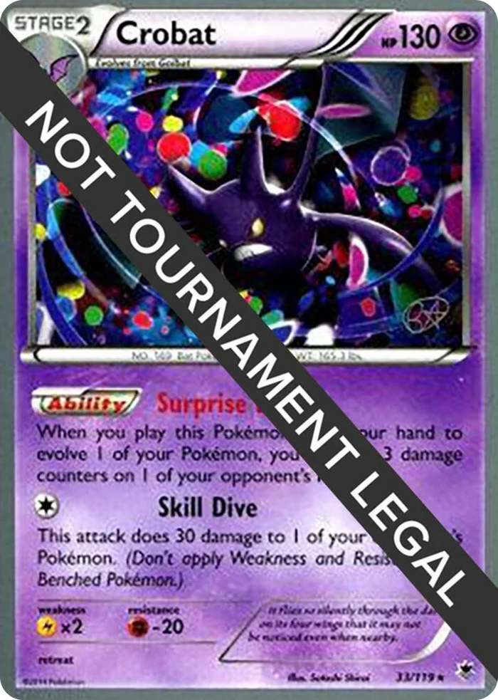 0033 Crobat - 2015 (Rowan Stavenow) Rare World Championship Decks