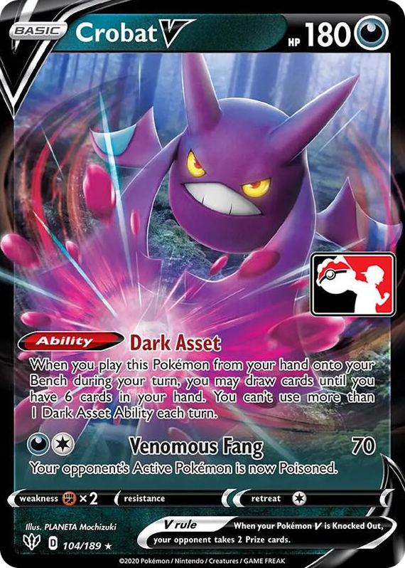 0104 Crobat V Ultra Rare Prize Pack Series Cards