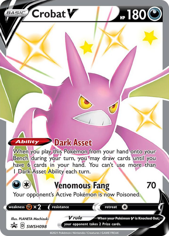 0098 Crobat V - SWSH098 Promo Sword & Shield Promo Cards
