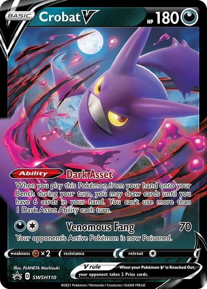 0110 Crobat V - SWSH110 Promo Sword & Shield Promo Cards