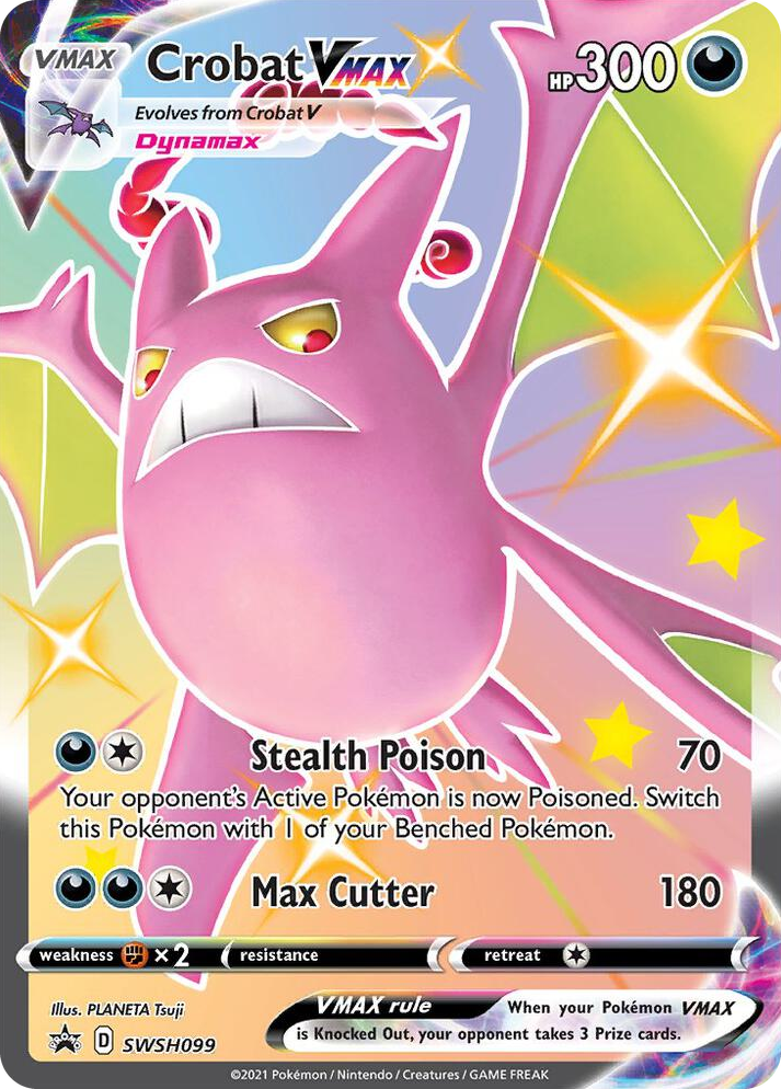 0099 Crobat VMAX - SWSH099 Promo Sword & Shield Promo Cards