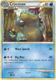 0013 Croconaw (#13) Common HGSS Trainer Kit: Gyarados & Raichu