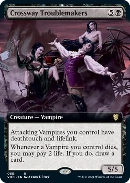 0055 Crossway Troublemakers (Extended Art) R Commander: Innistrad: Crimson Vow