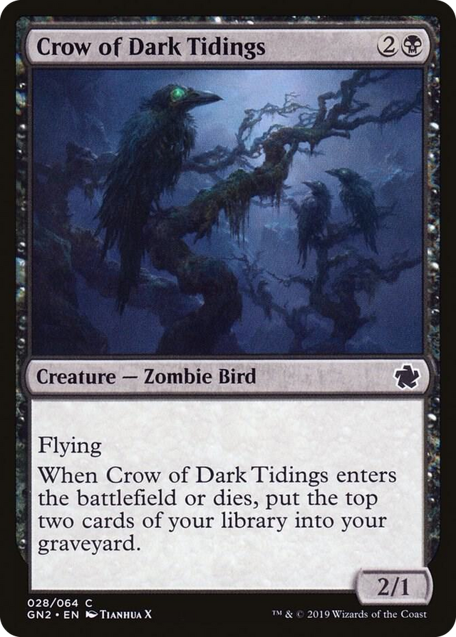 0028 Crow of Dark Tidings C Magic Game Night 2019