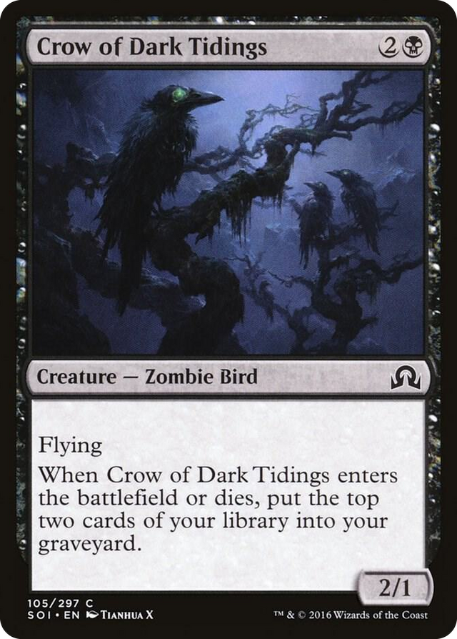 0105 Crow of Dark Tidings C Shadows over Innistrad
