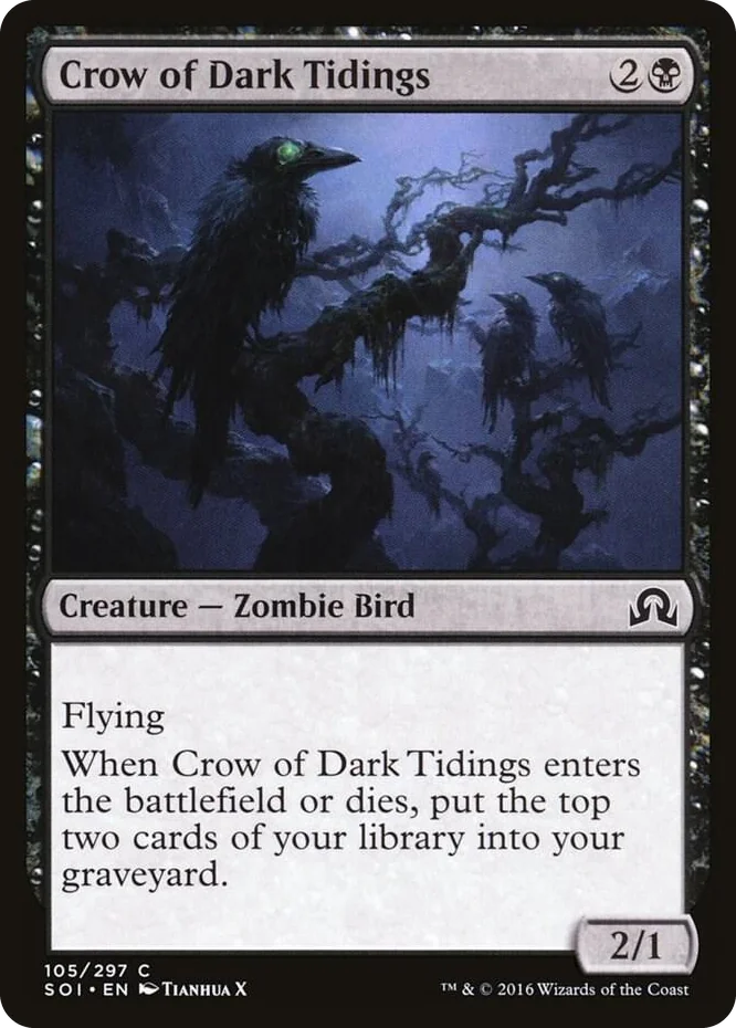 0105 Crow of Dark Tidings C Shadows over Innistrad