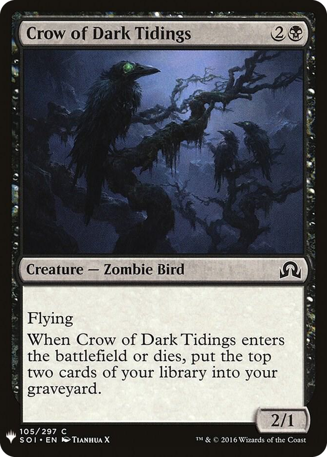 0105 Crow of Dark Tidings C The List Reprints