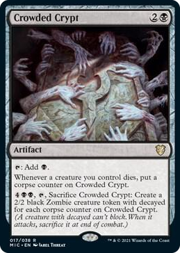 Crowded Crypt #17 R - Commander: Innistrad: Midnight Hunt Pokemon card