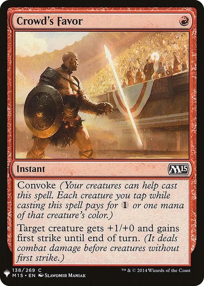 0138 Crowd's Favor C The List Reprints
