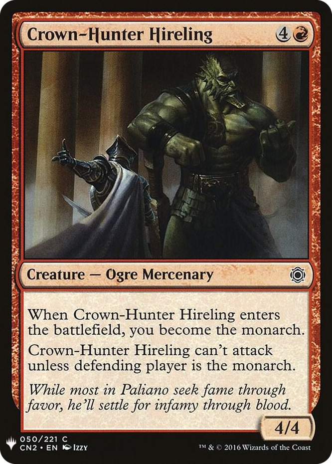 0050 Crown-Hunter Hireling C The List Reprints