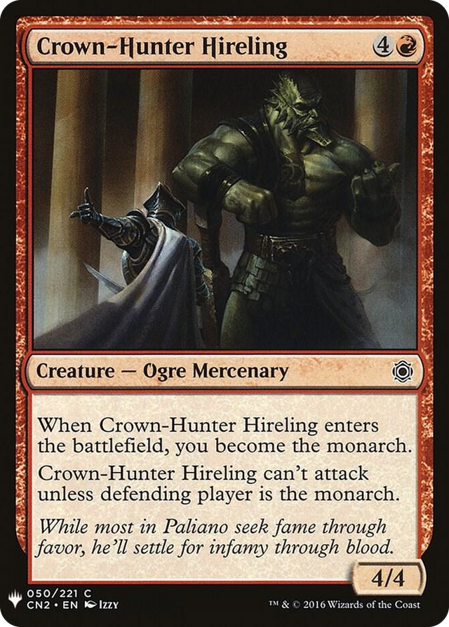 0050 Crown-Hunter Hireling C The List Reprints
