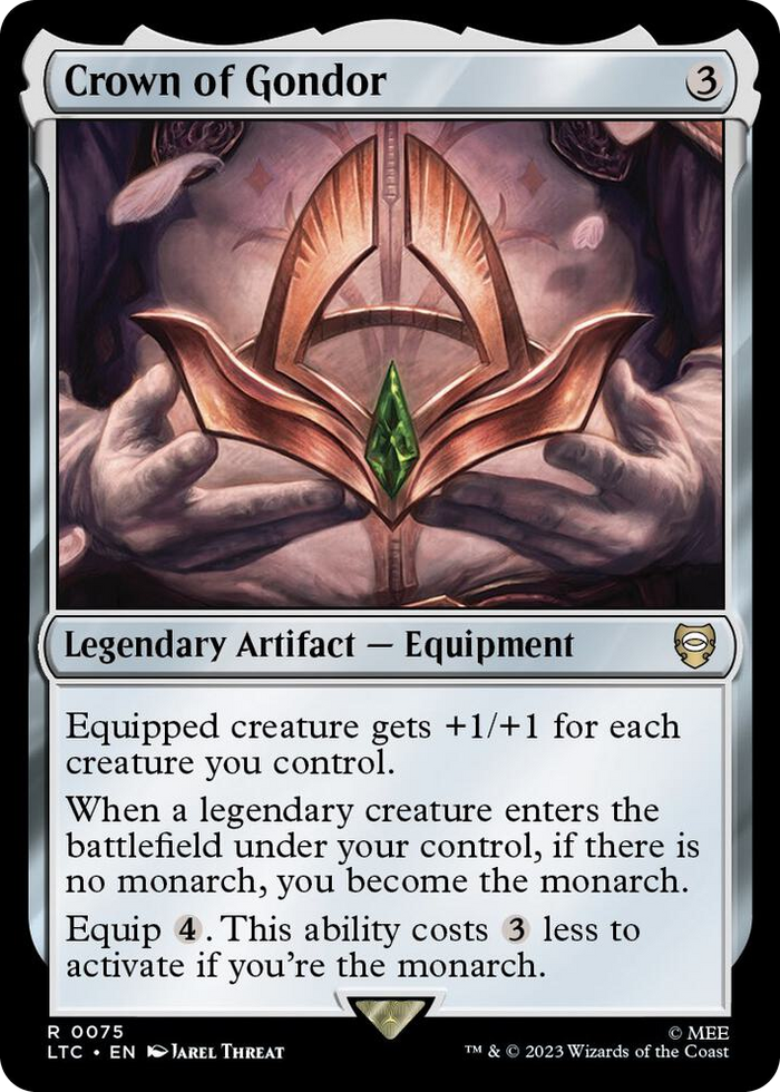 Crown of Gondor #75 R - Commander: The Lord of the Rings: Tales of Middle-earth Pokemon card