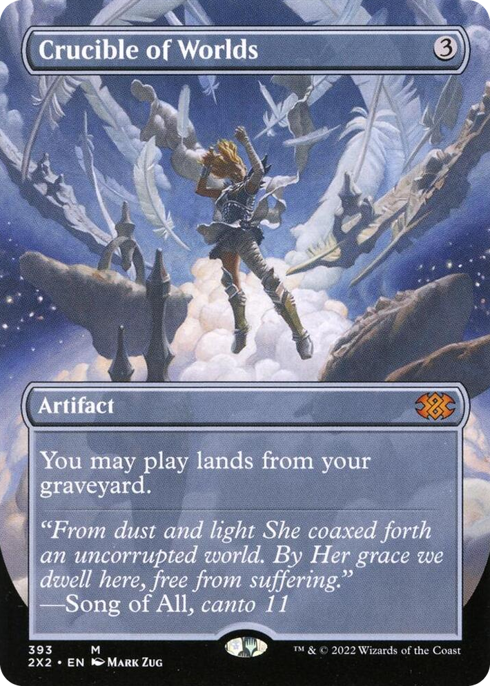 0393 Crucible of Worlds (Borderless) M Double Masters 2022