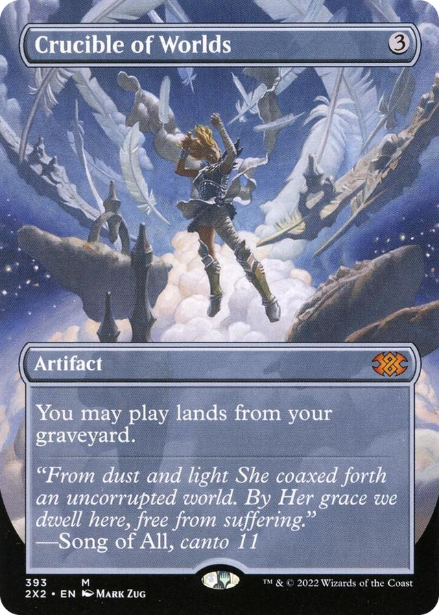 0393 Crucible of Worlds (Borderless) M Double Masters 2022