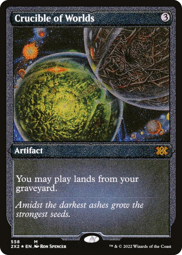0558 Crucible of Worlds (Foil Etched) M Double Masters 2022