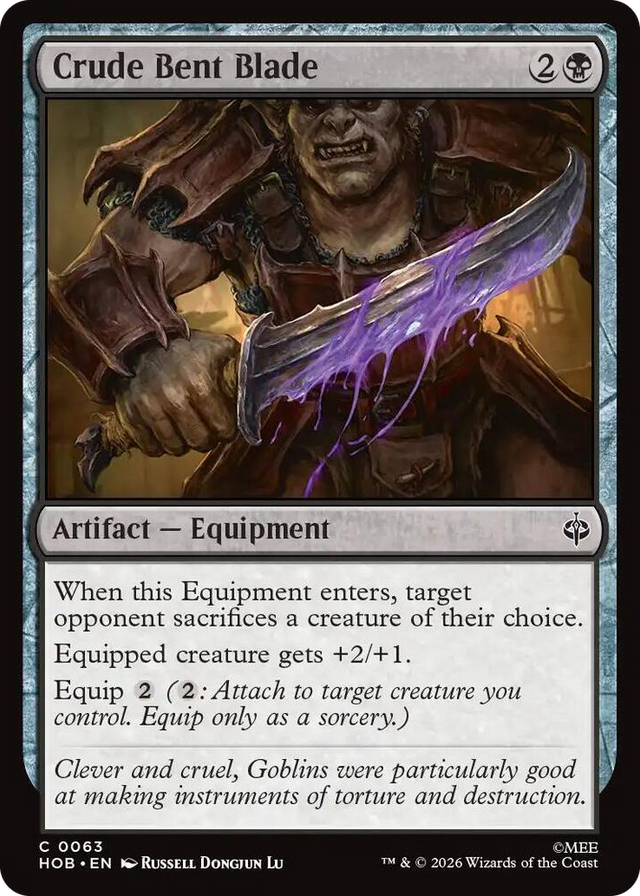 0063 Crude Bent Blade C The Hobbit