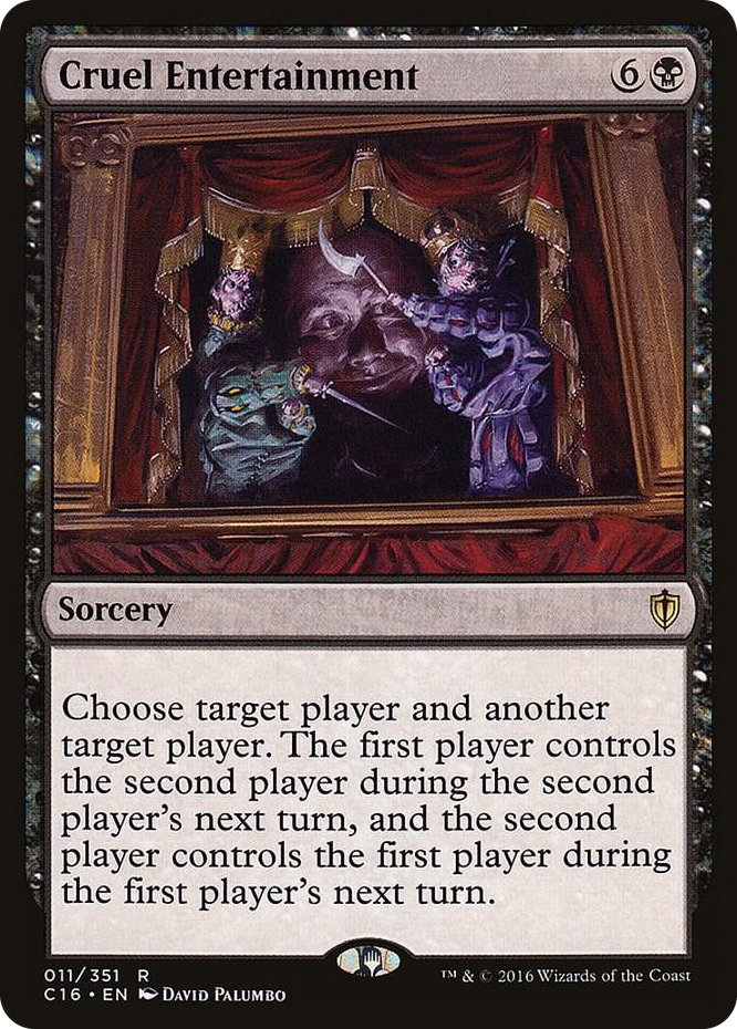 Cruel Entertainment #11 R - Commander 2016 Pokemon card