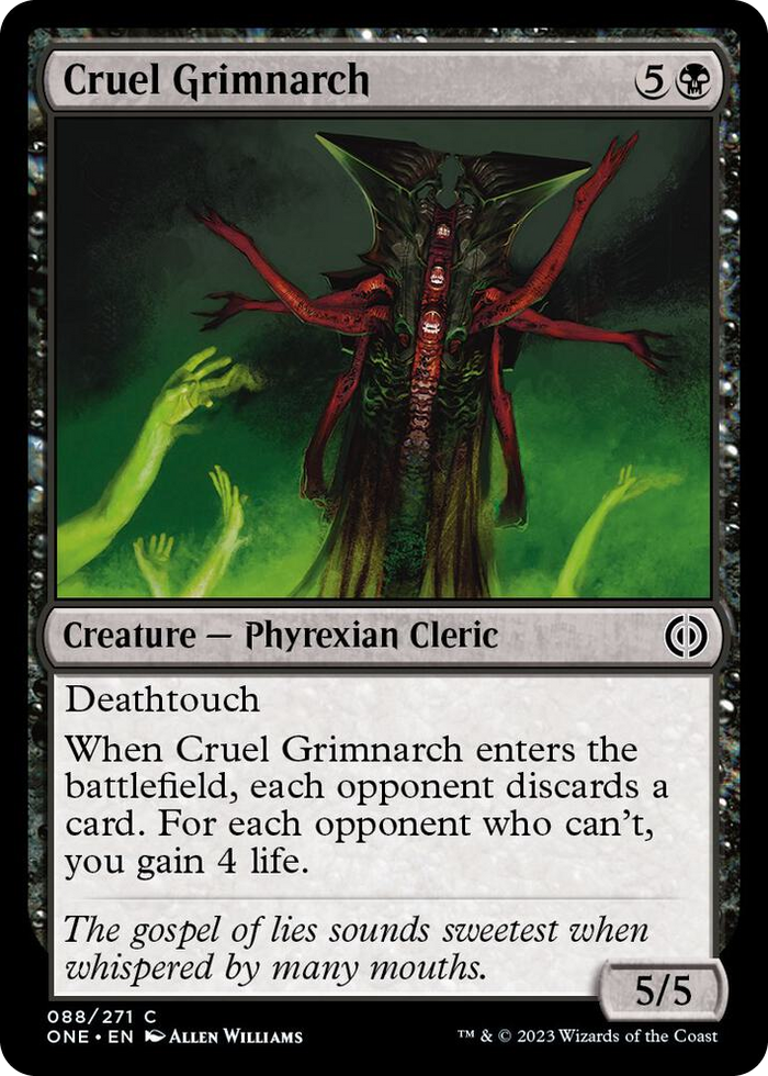 Cruel Grimnarch #88 C - Phyrexia: All Will Be One Pokemon card