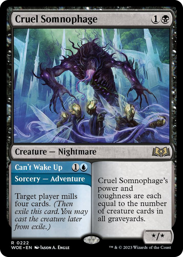 0222 Cruel Somnophage R Wilds of Eldraine