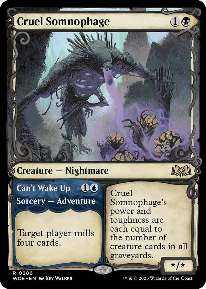 Cruel Somnophage (Showcase) #286 R - Wilds of Eldraine Pokemon card