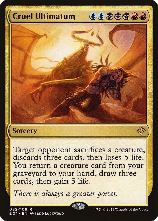 0082 Cruel Ultimatum R Archenemy: Nicol Bolas