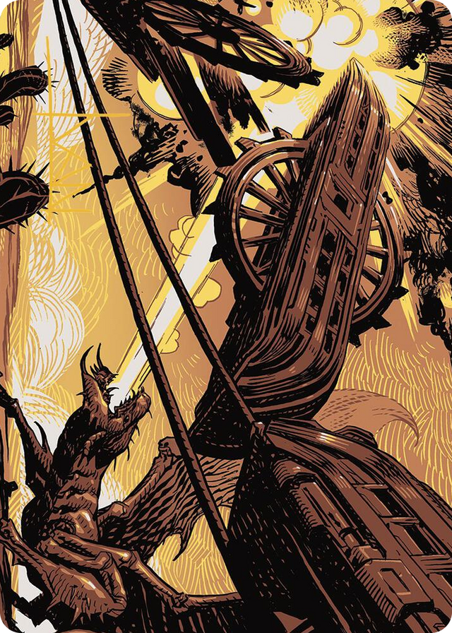 0043 Cruel Ultimatum Art Card (Gold-Stamped Signature) S Art Series: Outlaws of Thunder Junction