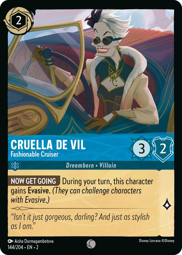 0144 Cruella De Vil - Fashionable Cruiser Common Rise of the Floodborn