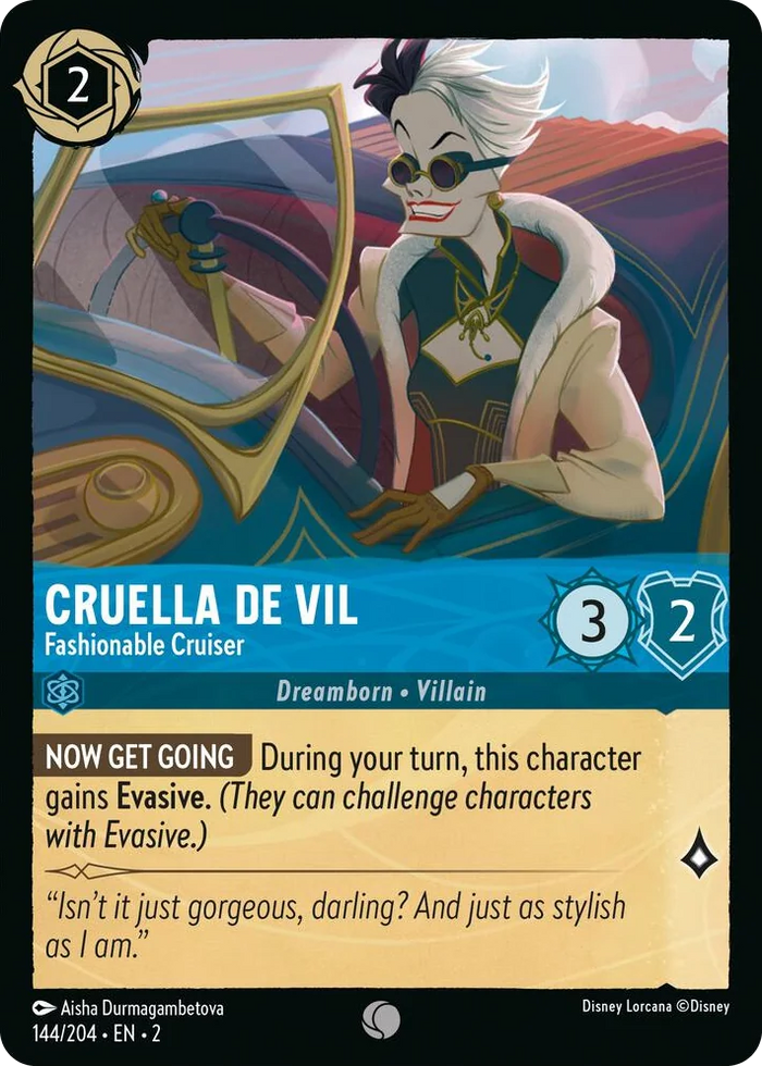 0144 Cruella De Vil - Fashionable Cruiser Common Rise of the Floodborn