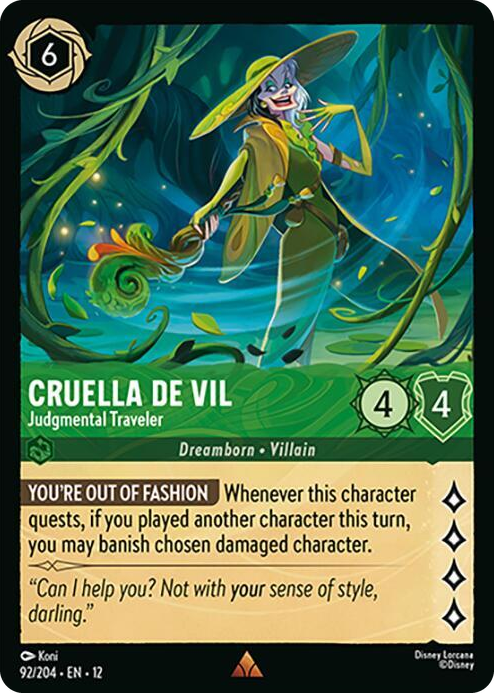 0092 Cruella De Vil - Judgmental Traveler Rare Wilds Unknown