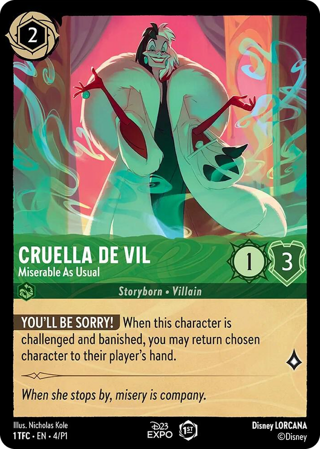 0004 Cruella De Vil - Miserable As Usual Promo D23 Promos