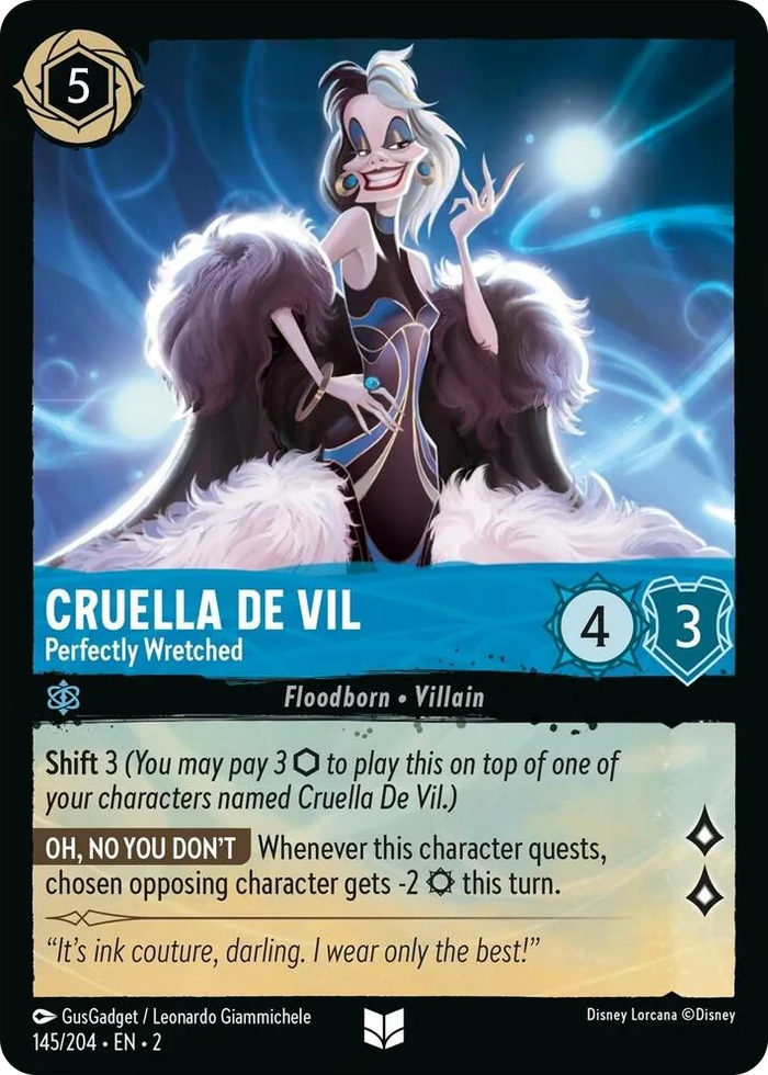 0145 Cruella De Vil - Perfectly Wretched Uncommon Rise of the Floodborn
