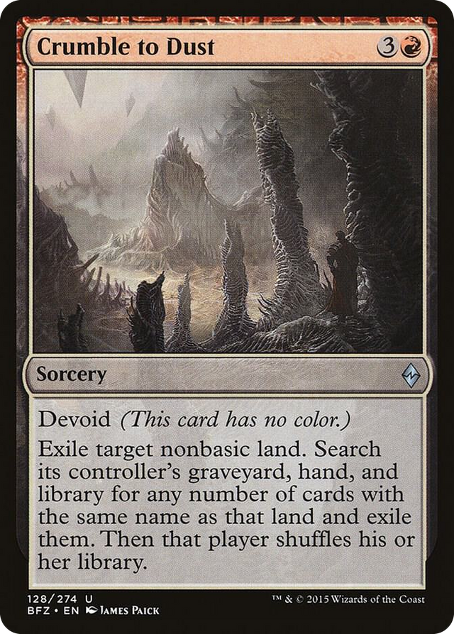 0128 Crumble to Dust U Battle for Zendikar