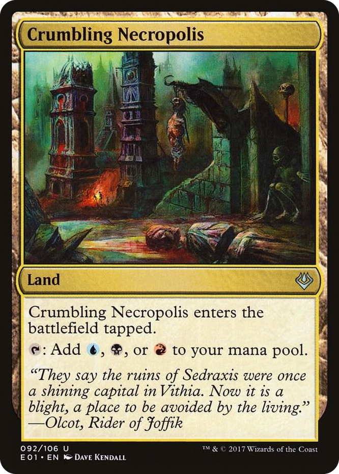 Crumbling Necropolis #92 U - Archenemy: Nicol Bolas Pokemon card