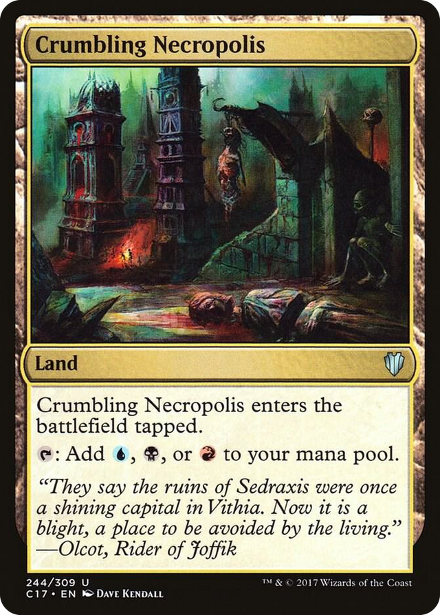 0244 Crumbling Necropolis U Commander 2017
