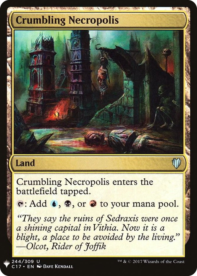 Crumbling Necropolis #244 U - The List Reprints Pokemon card