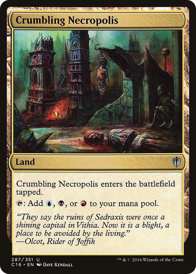 Crumbling Necropolis #287 U - Commander 2016 Pokemon card