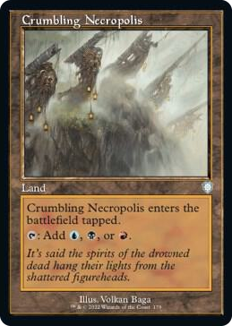 0179 Crumbling Necropolis (Retro Frame) U Commander: The Brothers' War