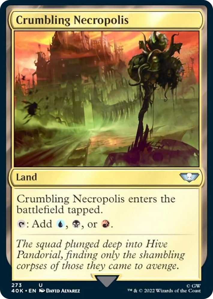 0273 Crumbling Necropolis (Surge Foil) U Universes Beyond: Warhammer 40,000