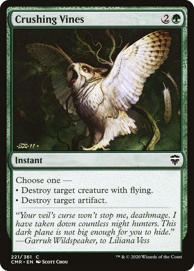 0221 Crushing Vines C Commander Legends
