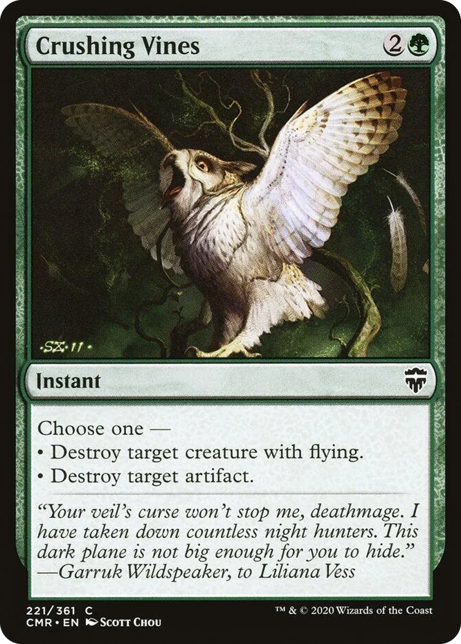 0221 Crushing Vines C Commander Legends