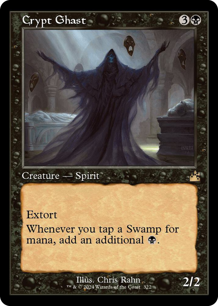 Crypt Ghast (Retro Frame) #322 R - Ravnica Remastered Pokemon card